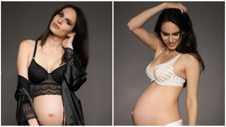 Даяна Ханджиева се снима по бельо в напреднала бременност (СНИМКИ)