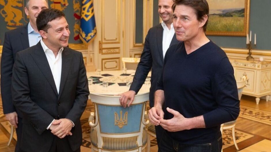 Том Круз зарадва феновете си в Украйна, срещна се с президента Зеленски и братята Кличко
