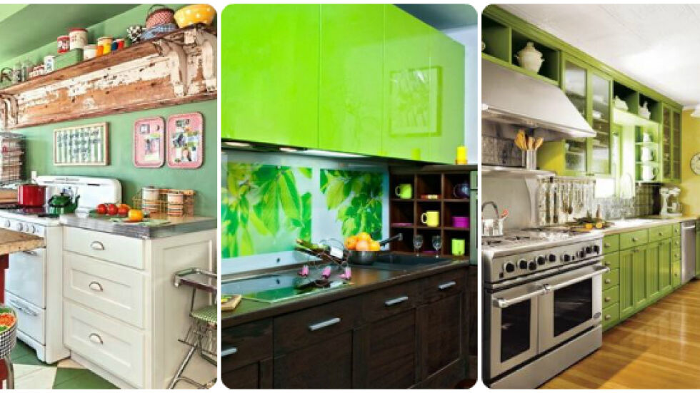 30 кухни в зелено за енергия и жизнерадост