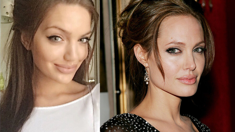 Двойничката на Анджелина Джоли има филъри в устните