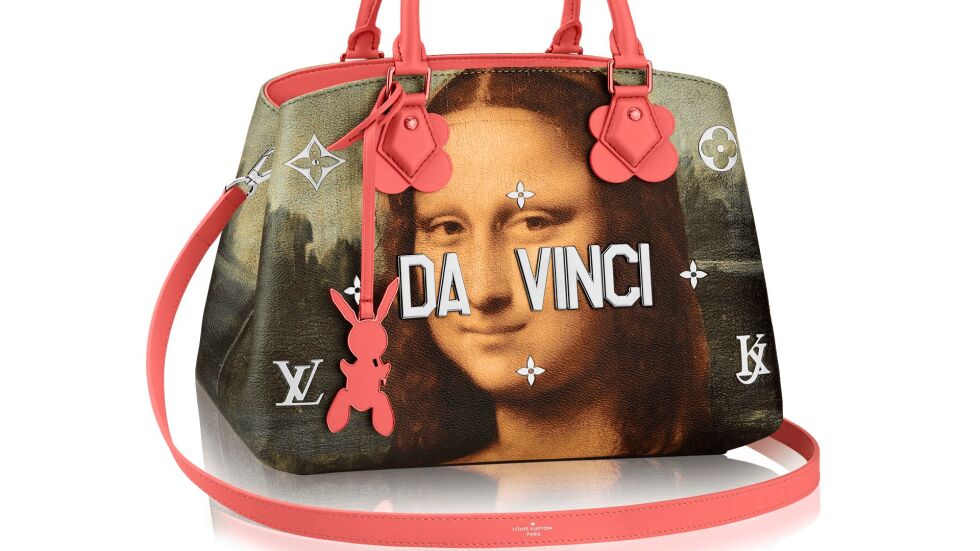 Мона Лиза се усмихва от чантите Louis Vuitton 
