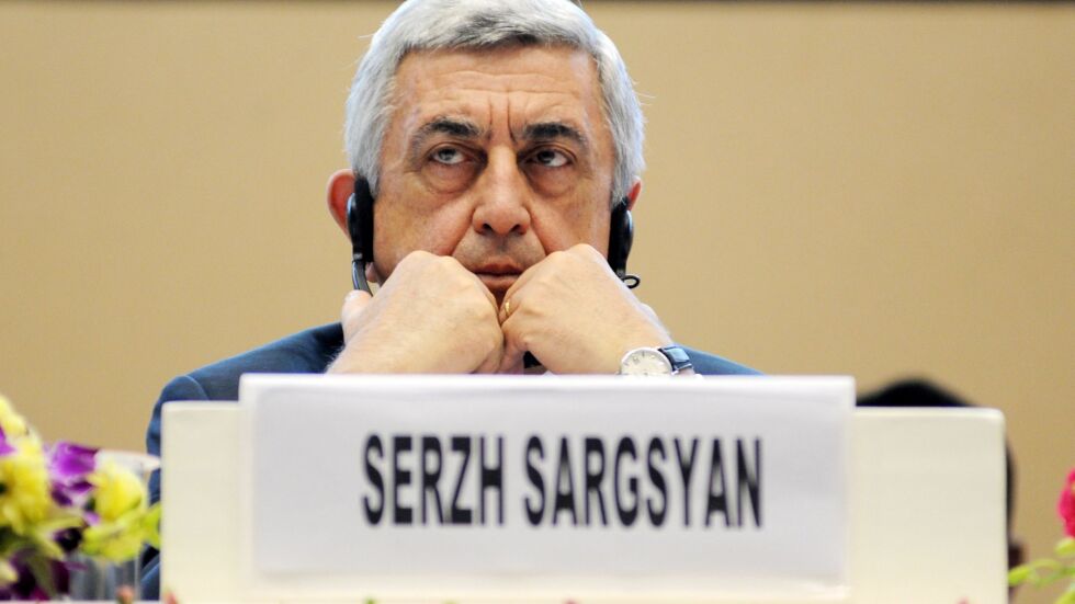 Премиерът на Армения Серж Саркисян подаде оставка