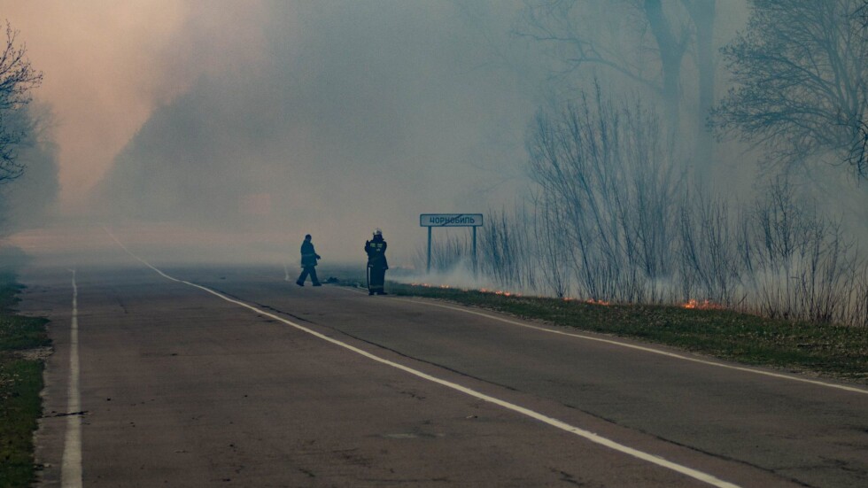 Арестуваха 27-годишен мъж за подпалването на пожара край Чернобил