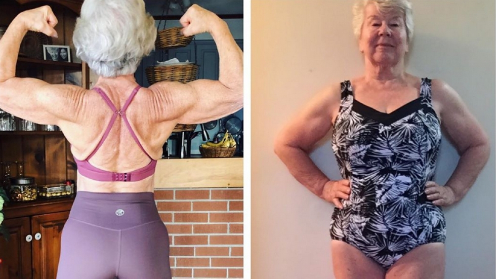 Нов живот - на 73 години тя отслабва с 34 кг и има мускули за завиждане 