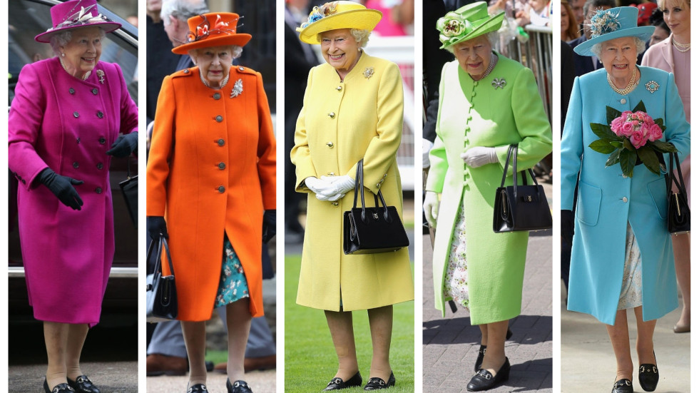 Цветният гардероб на кралица Елизабет Втора ще ви оправи настроението