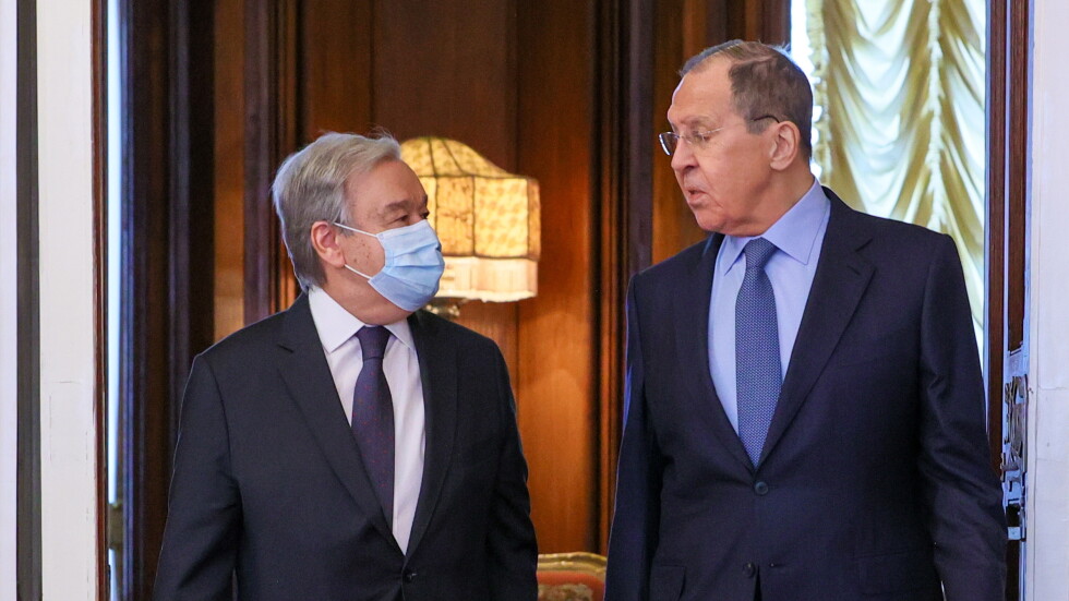 Генералният секретар на ООН призова в Москва за прекратяване на огъня