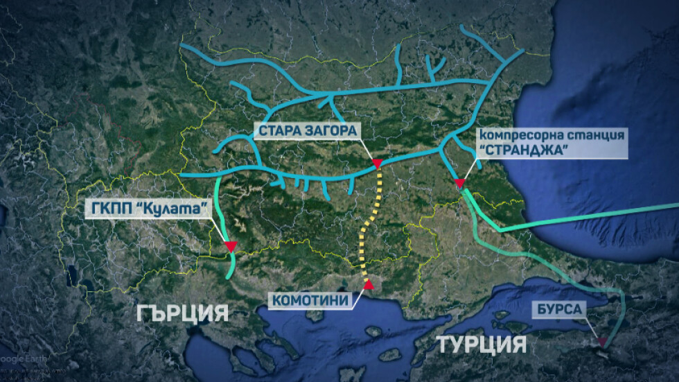 България получава от Русия над 3 млрд. кубически метра газ годишно