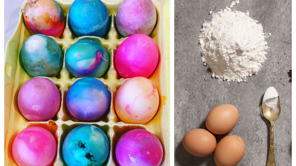 Със сода и оцет – как да боядисате най-пъстрите яйца с мраморен ефект