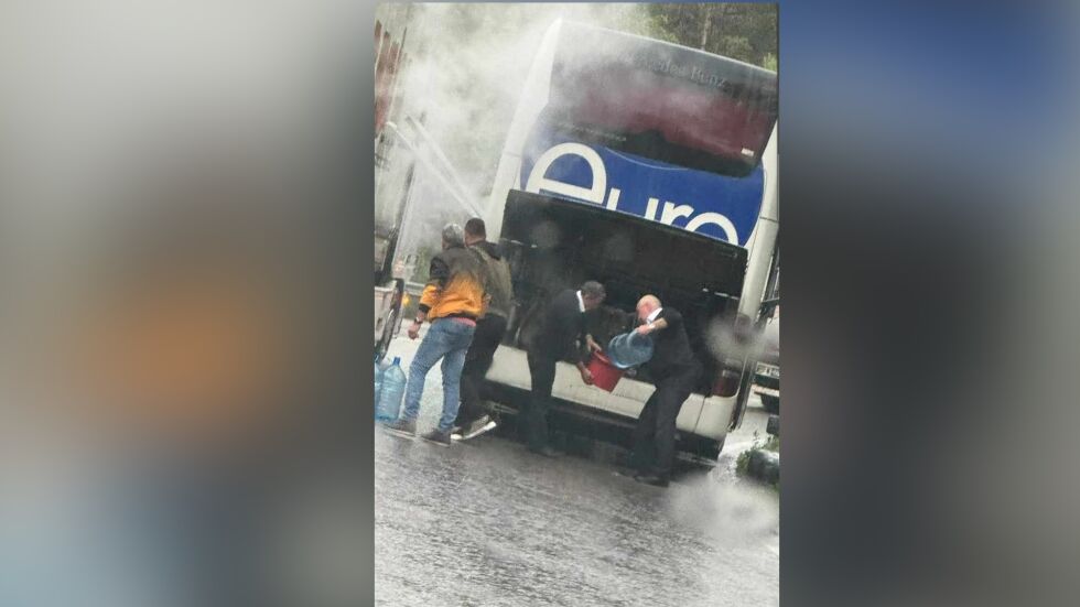 Пожар в пътнически автобус на пътя Варна – Добрич