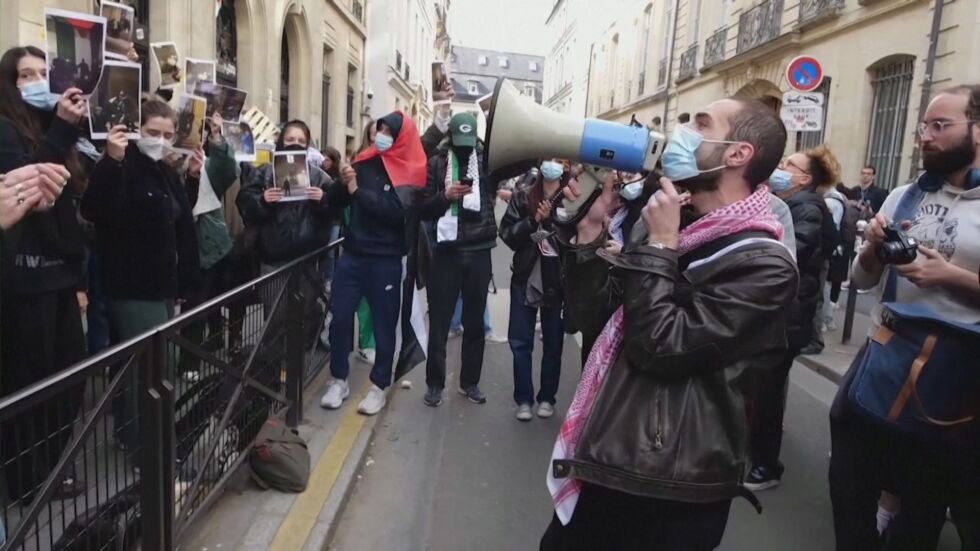  Сред Съединени американски щати: Пропалестински митинги на студенти в Европа 