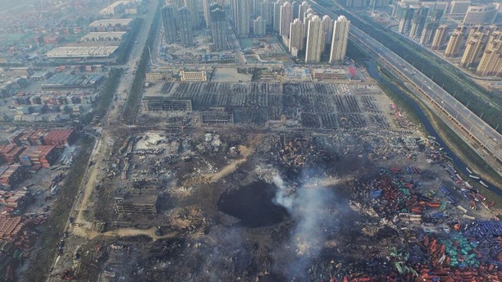 Взривилият се склад в Тянцзин е съдържал стотици тонове натриев цианид