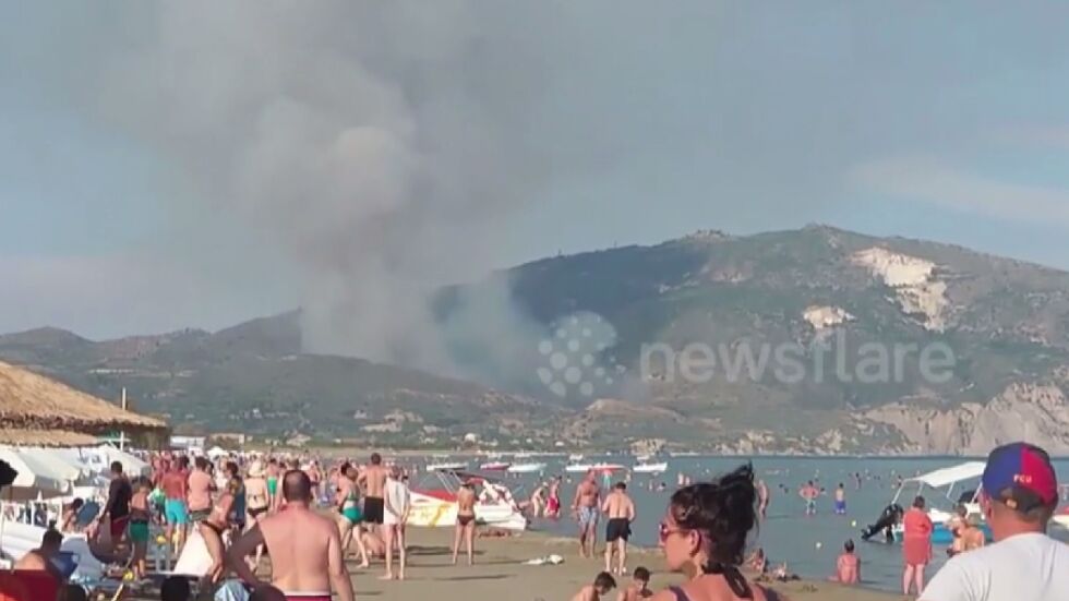 Нов пожар в Гърция – този път на остров Закинтос