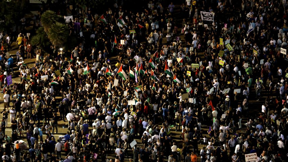 Десетки хиляди протестираха в Тел Авив срещу закона за националната държава
