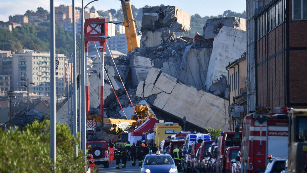 Италианските власти съобщиха имената на 21 от жертвите на рухването на моста в Генуа