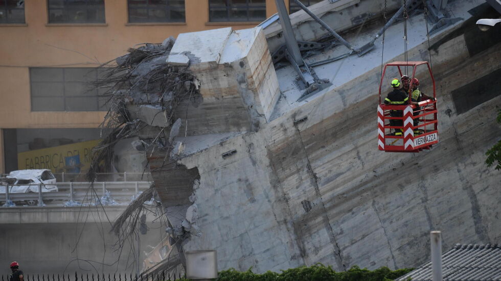 В Италия утре е ден на траур в памет на жертвите от срутването на моста в Генуа