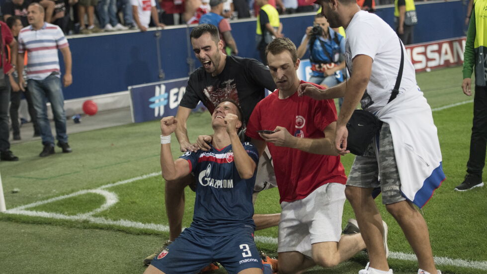 Луда сръбска радост в Австрия, "Звезда" влезе в групите на Шампионската лига (ВИДЕО)