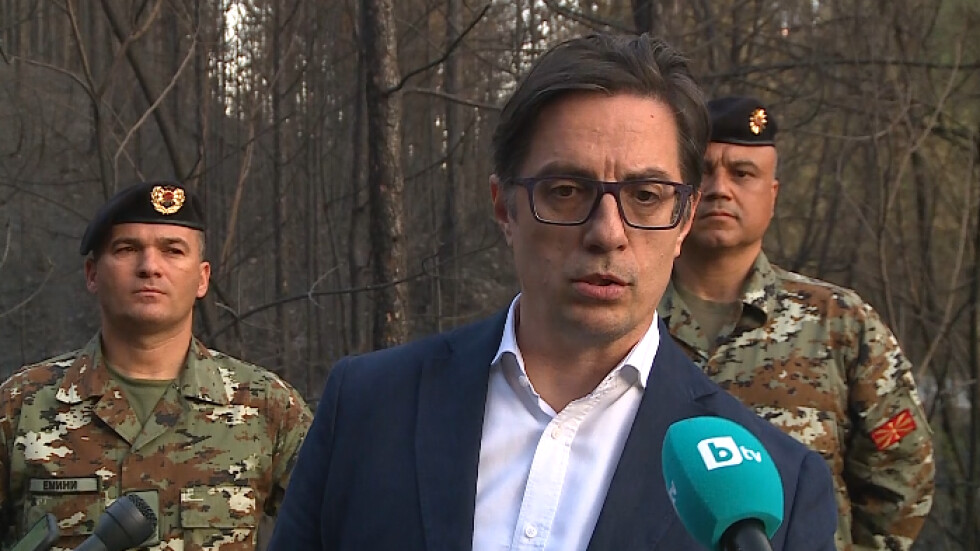 Пендаровски: Няма опасност пожарът да прехвърли границата с България