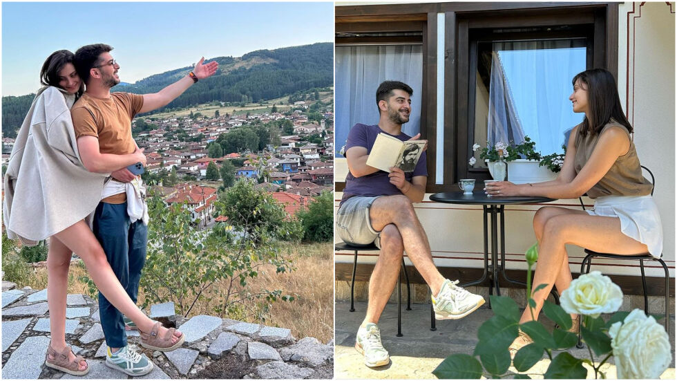 Романтика и много история: Сашо Кадиев и Ивелина Чоева на почивка в Копривщица