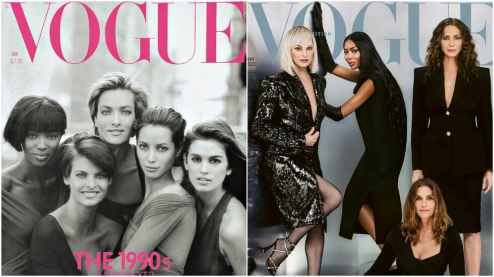 Vogue пресъздаде легендарна корица от 1990 г. с „Най-великите за всички времена“