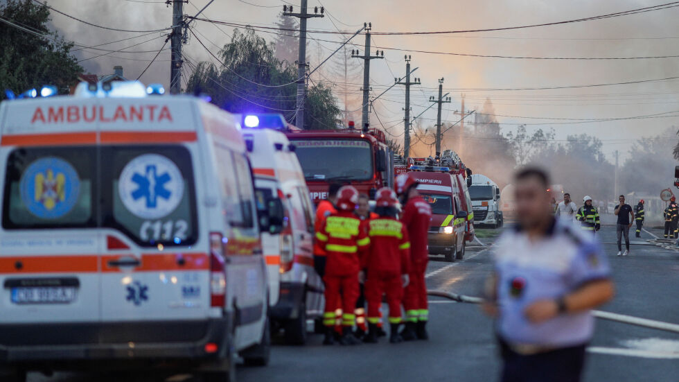 Експлозии на бензиностанция край Букурещ, има загинал и близо 50 ранени (СНИМКИ)