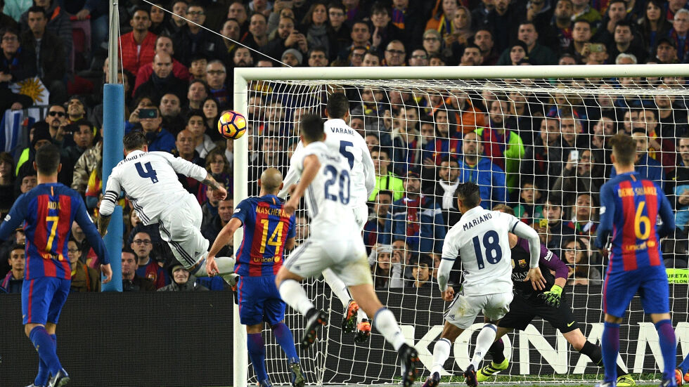 С гол в края Серхио Рамос донесе точка на "Реал"  срещу "Барселона"