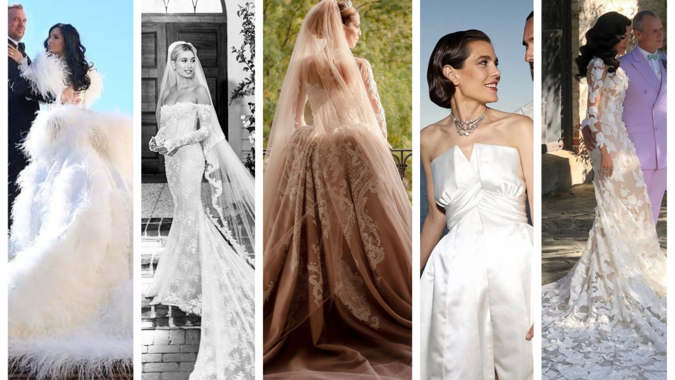 Гласувайте в нашата анкета за най-ослепителните звездни сватбени рокли на 2019 г.
