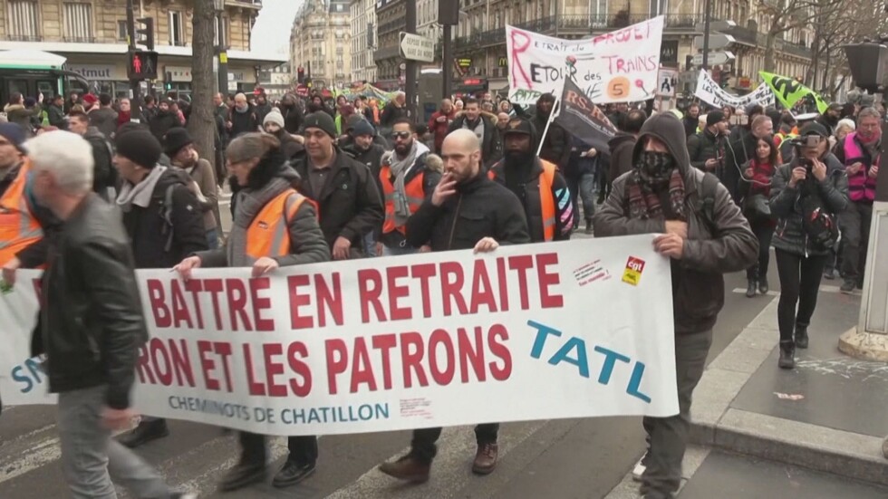 Протестът срещу пенсионната реформа във Франция продължава