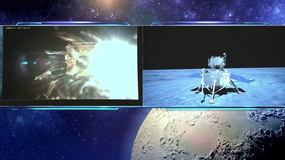 С 2 кг проби от Луната: Китайският апарат "Чанъае-5" излетя обратно към Земята
