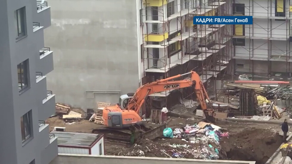 Има ли строителни боклуци в изкоп на строеж в столичен квартал?
