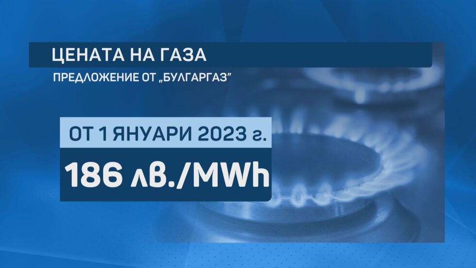 „Булгаргаз“ предлага цената на газа да е 186 лв. за мегаватчас