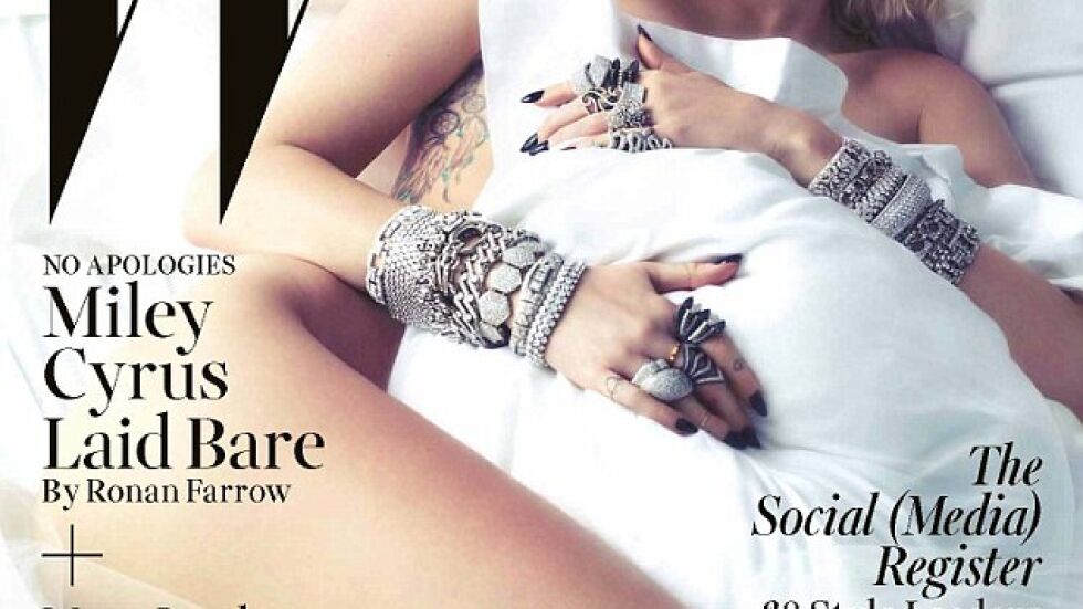 Майли Сайръс се преобрази за корицата на W Magazine