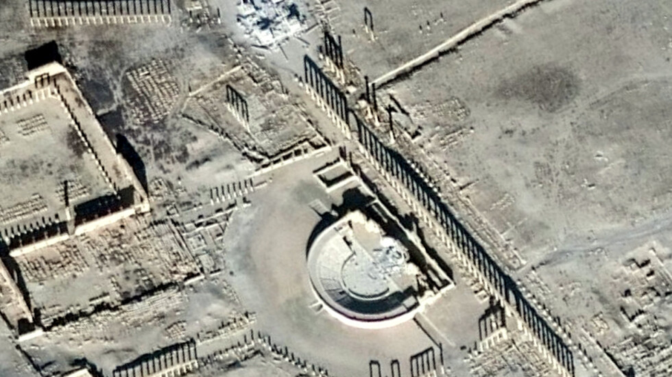 Кадри от безпилотни самолети показват нови щети в Палмира (ВИДЕО) 