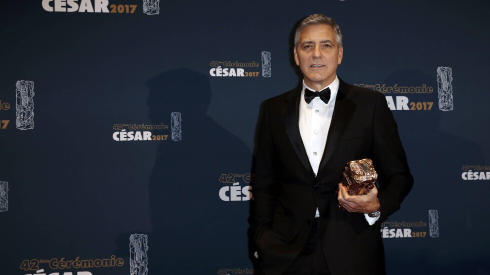 Джордж Клуни получи почетен „Сезар”, призова за защита на свободата в Америка на Тръмп