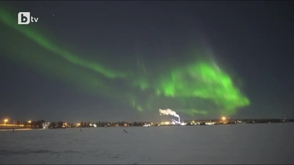 Зрелище в небето: Северното сияние озари Финландия