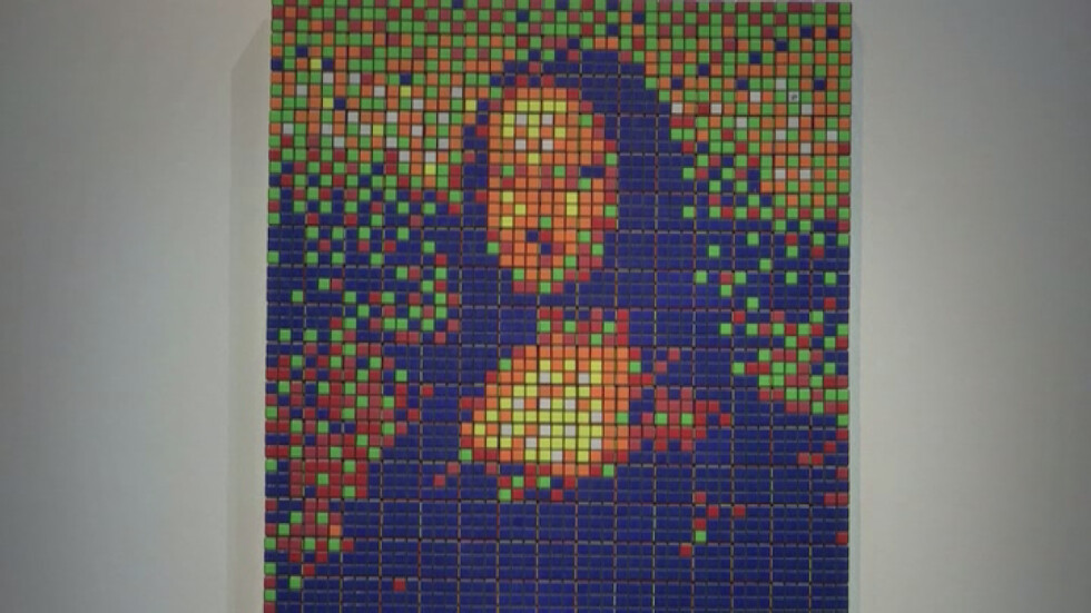 Мона Лиза от кубчета на Рубик (ВИДЕО)