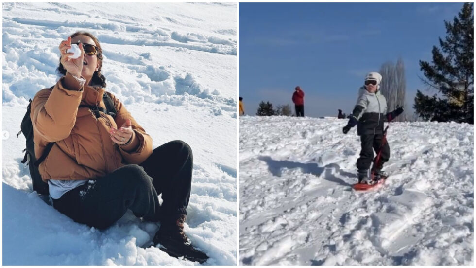 Щастие на пистата: синът на Радина Кърджилова тръгва по стъпките на сноубордистката Саня Жекова