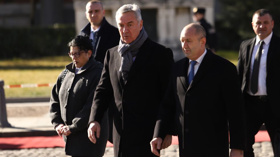 Румен Радев посрещна държавния глава на Черна гора