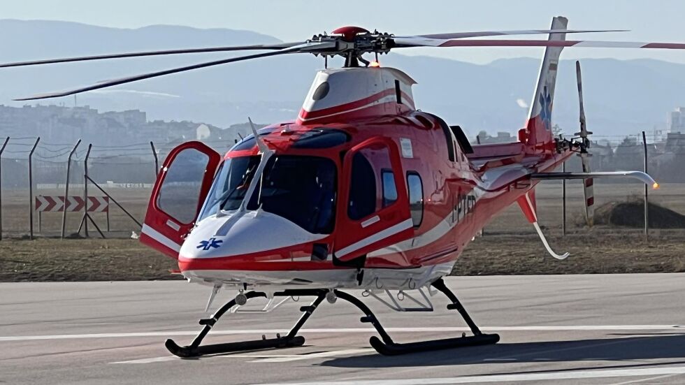 Първи тренировъчен полет на медицинския хеликоптер