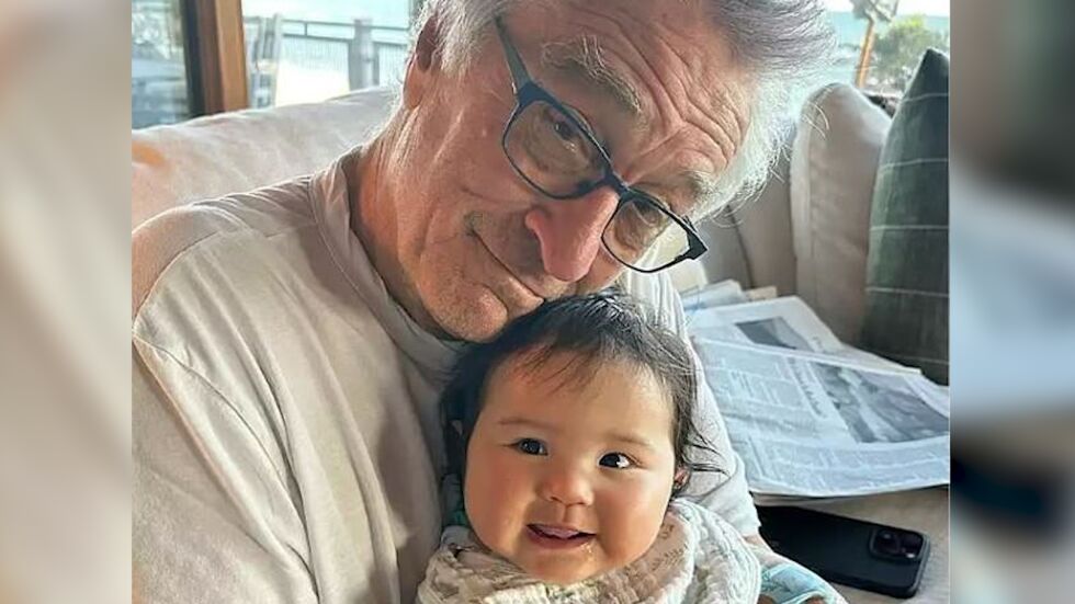 80-годишният Робърт Де Ниро с нова сладка снимка с 10-месечната си дъщеричка Джия