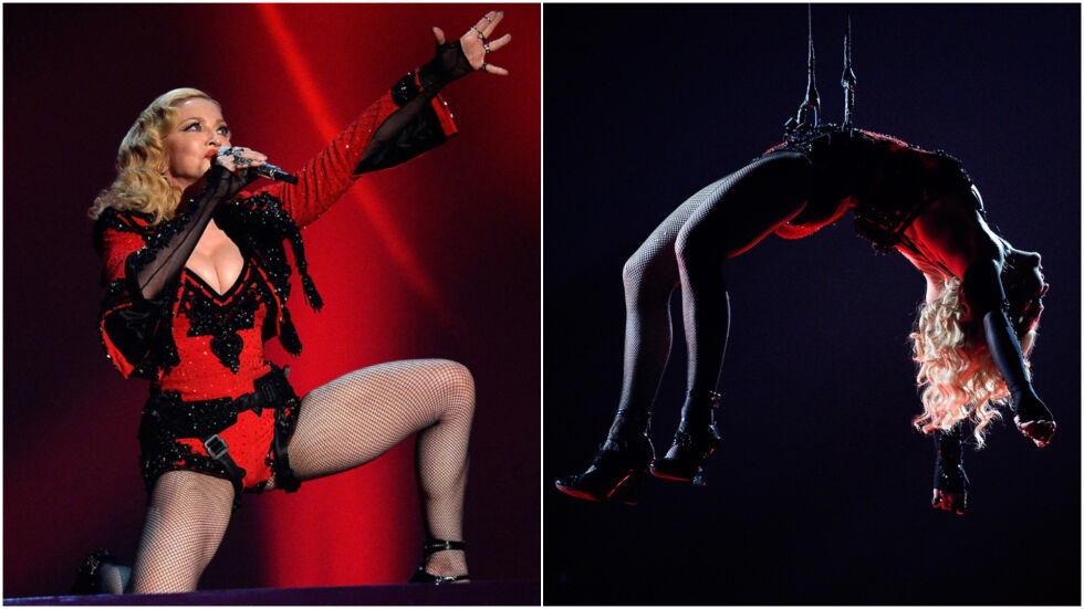 Мадона претърпя инцидент на сцената по време на участие от турнето си 