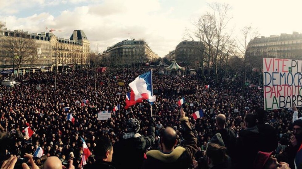 Над милион души в Париж казаха „не” на тероризма (ОБЗОР)