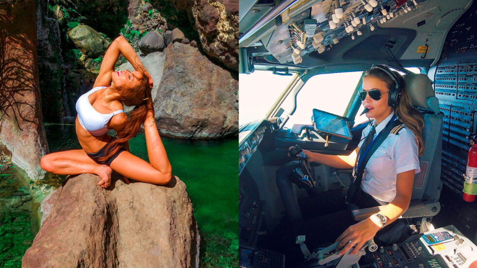 30-годишна шведска красавица пилотира "Боинг" 737 и практикува йога на райски места