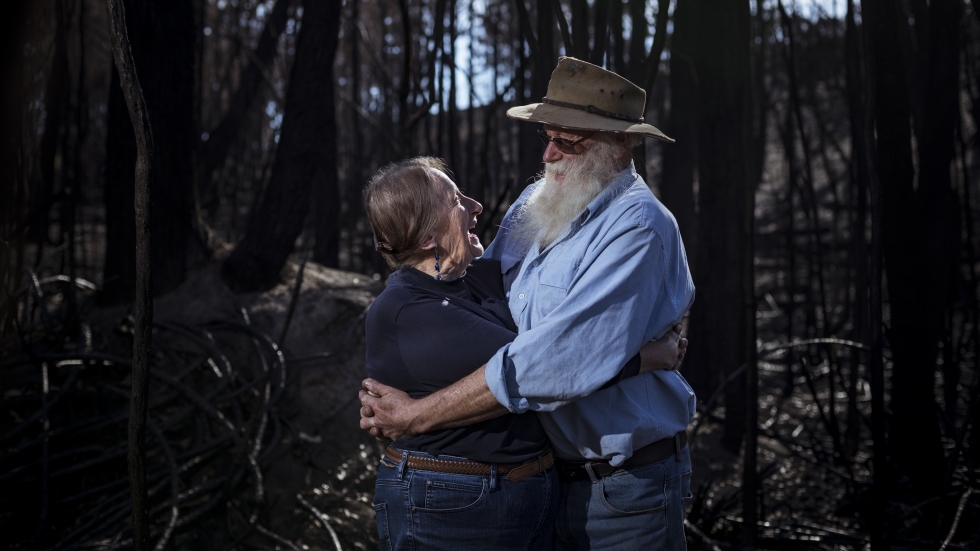 Брайън и Елизабет Блейкмен - какво остава след огнената стихия в Австралия
