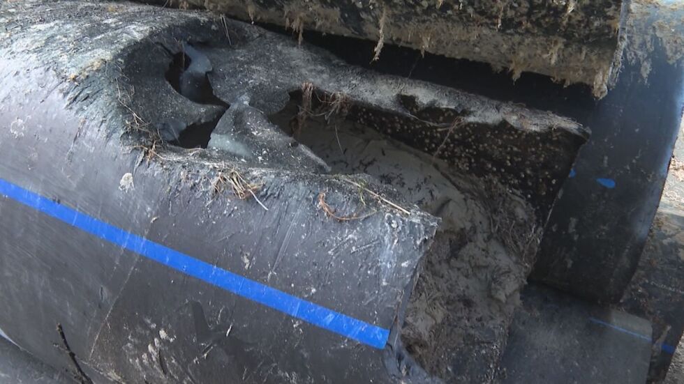 Авария на тръбопровода на пречиствателната станция в Созопол