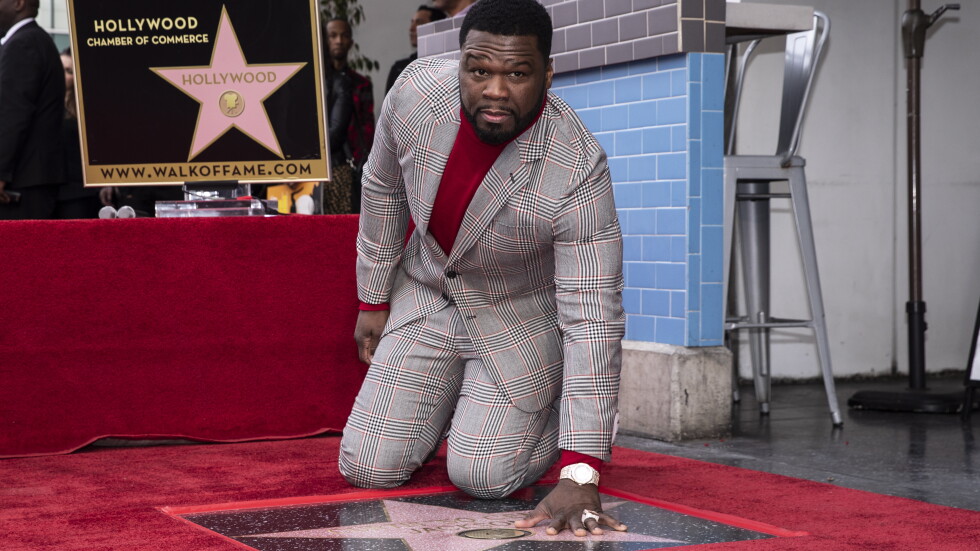 Рапърът 50 Cent получи звезда на Алеята на славата