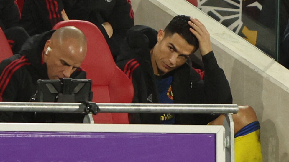 Контузен или сърдит: Защо Кристиано Роналдо не игра срещу "Манчестър Сити"?