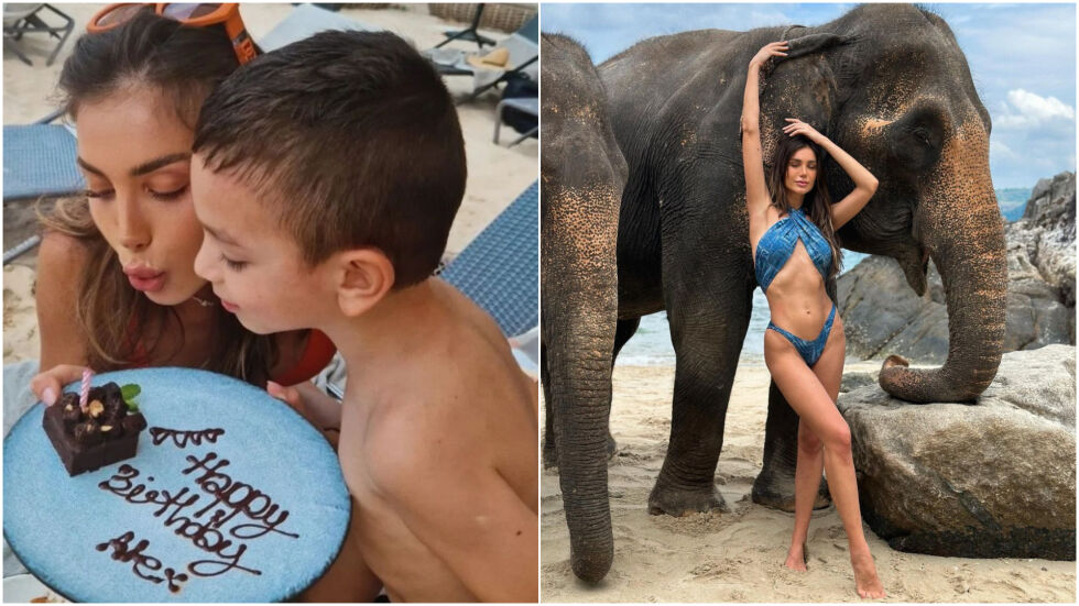 Алекс Богданска навърши 29 в Тайланд, критикуваха я за снимките със слонове