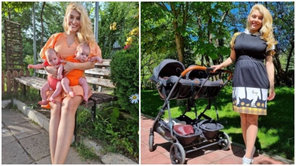 Щастлива майка – близнаците на Ева Веселинова навършиха 3 месеца