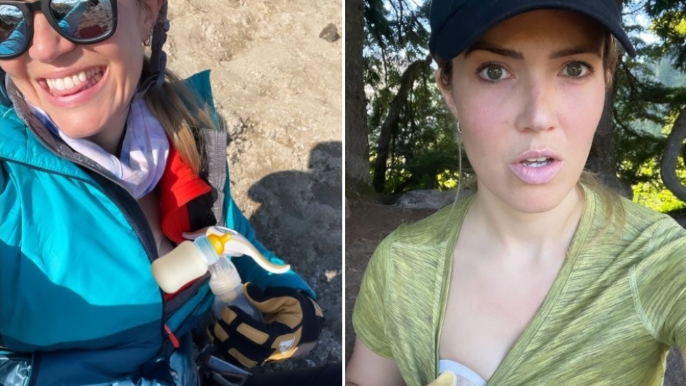 Новите реалности на планинарството – актрисата Манди Мур изпомпва кърма на върха