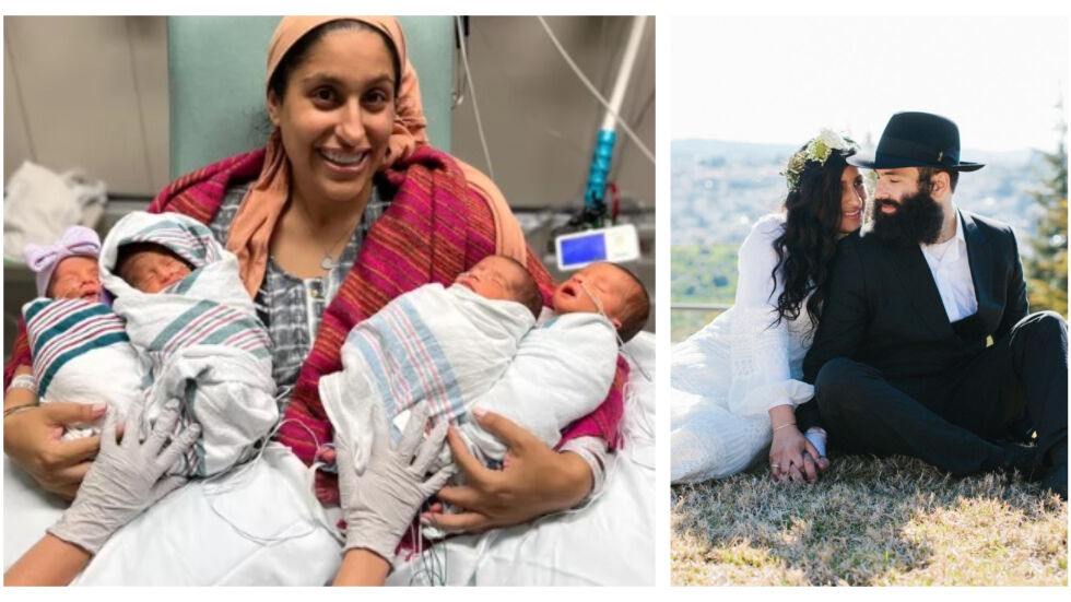 След години борба с безплодие: Майка роди 4-знаци на 4 юли, на 4 етаж на болницата